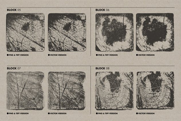 20种横切面木质纹理素材合集 Wooden Block Textures插图(2)