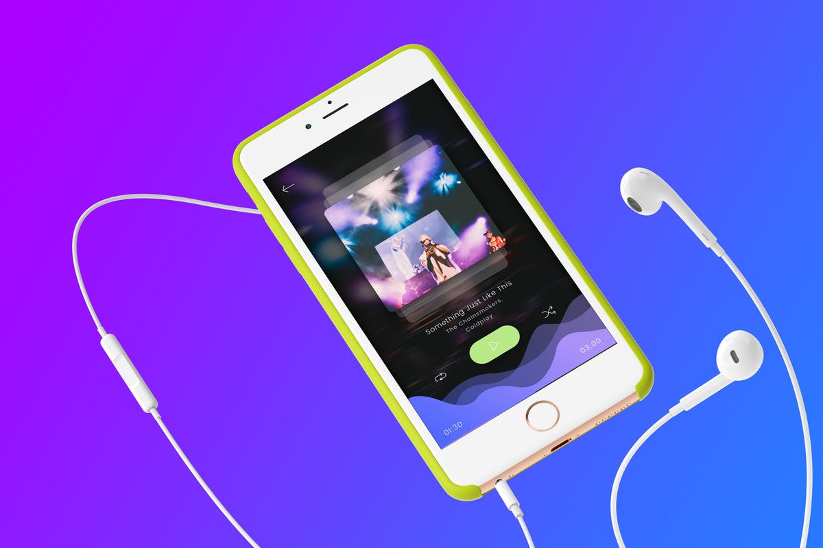 在线音乐类APP播放界面设计UI套件 Music Card Mobile Ui Kit插图