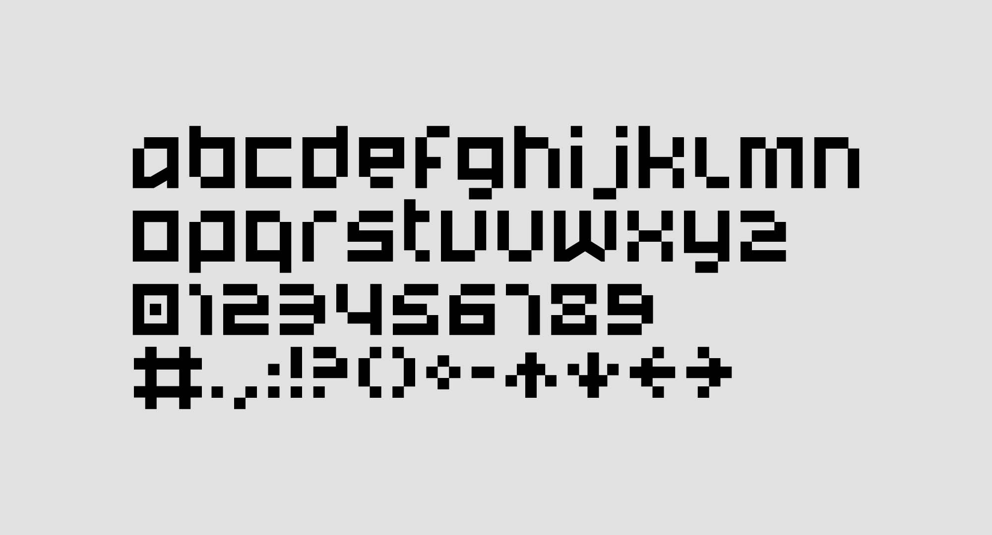 几何像素英文无衬线字体 Stopwatch Free Typeface插图(1)
