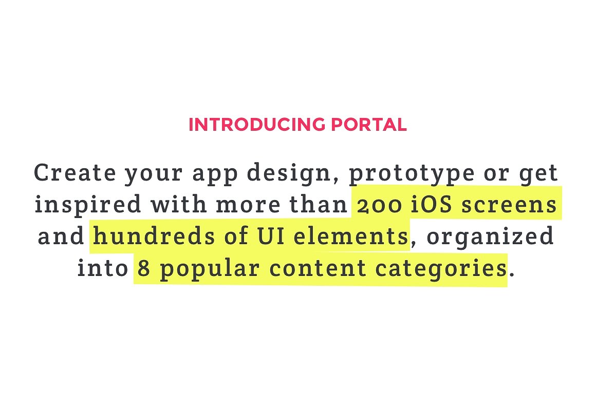 200+iOS 界面 UI 套件素材包 PORTAL UI PACK [SKETCH&PSD]插图(3)