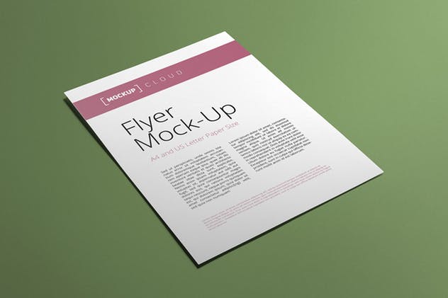广告传单样机模板 Flyer Mockup Set插图(1)