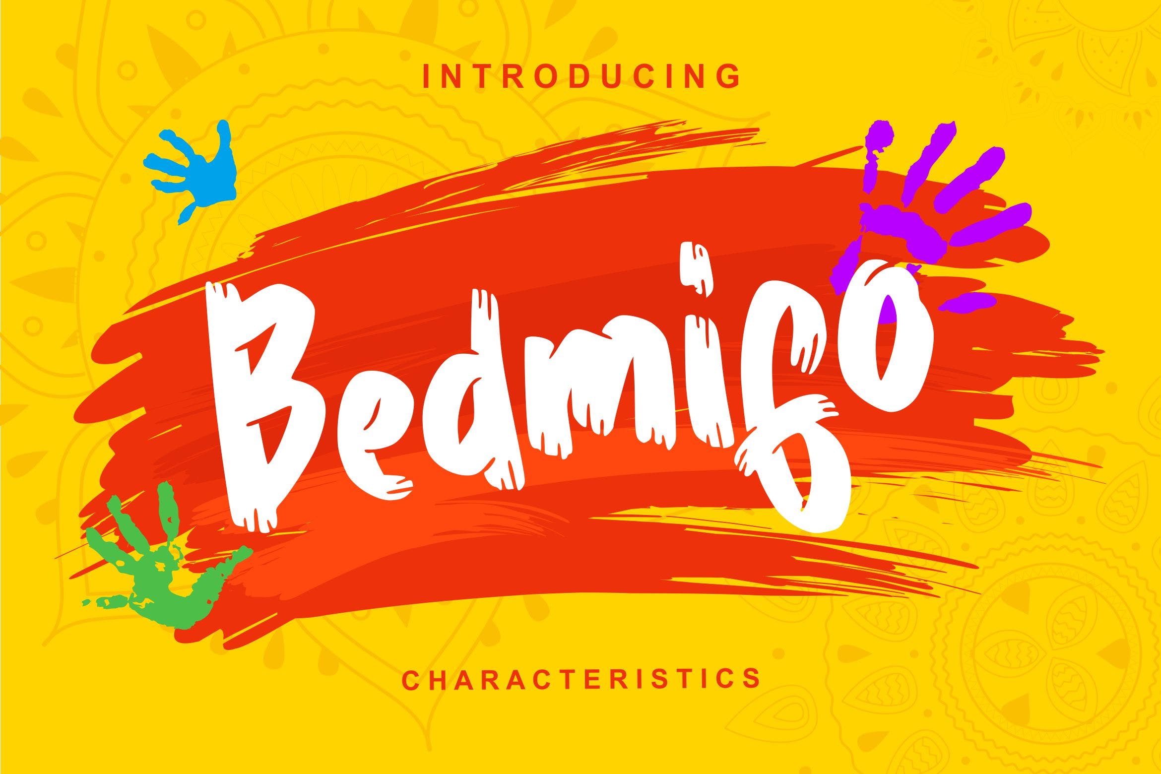 个性独特的英文书法字体 Bedmifo | Characteristics Script Font插图