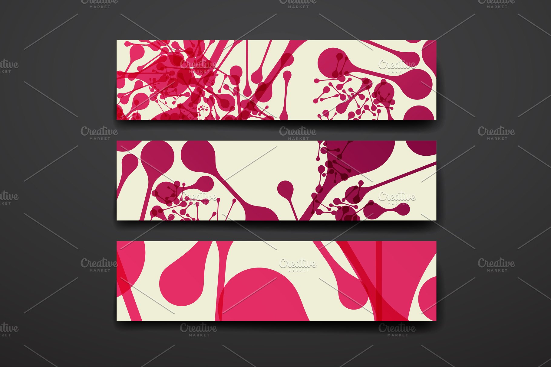 抽象几何图案背景纹理素材 Abstract Templates and Backgrounds插图(7)
