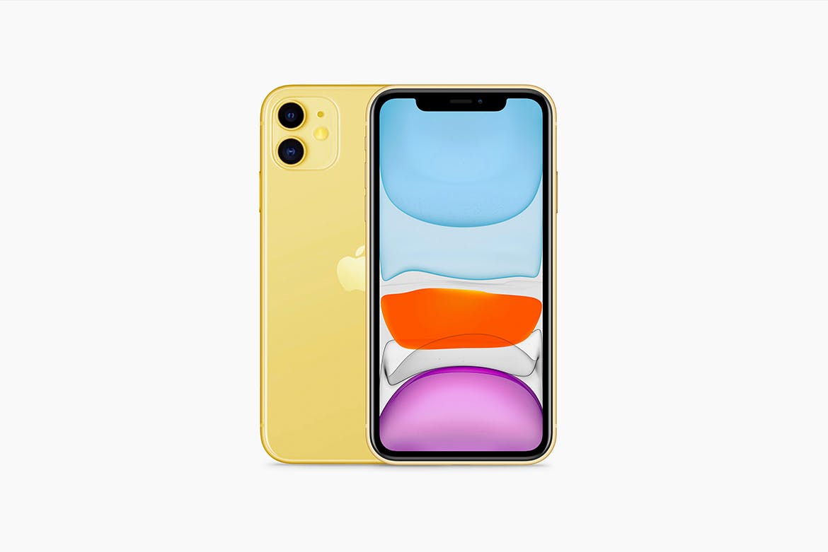 2019年新款iPhone 11苹果手机样机模板[6种配色] iPhone 11 Mockup插图(2)