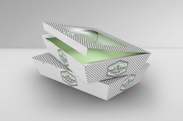 快餐熟食外卖外带食品包装样机v10 Fast Food Boxes Vol.10: Take Out Packaging Mockups插图(2)