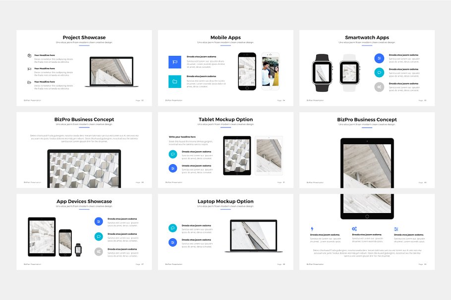 项目投标竞标谷歌幻灯片模板 BizPro. Google Slides Template +Gift插图(10)