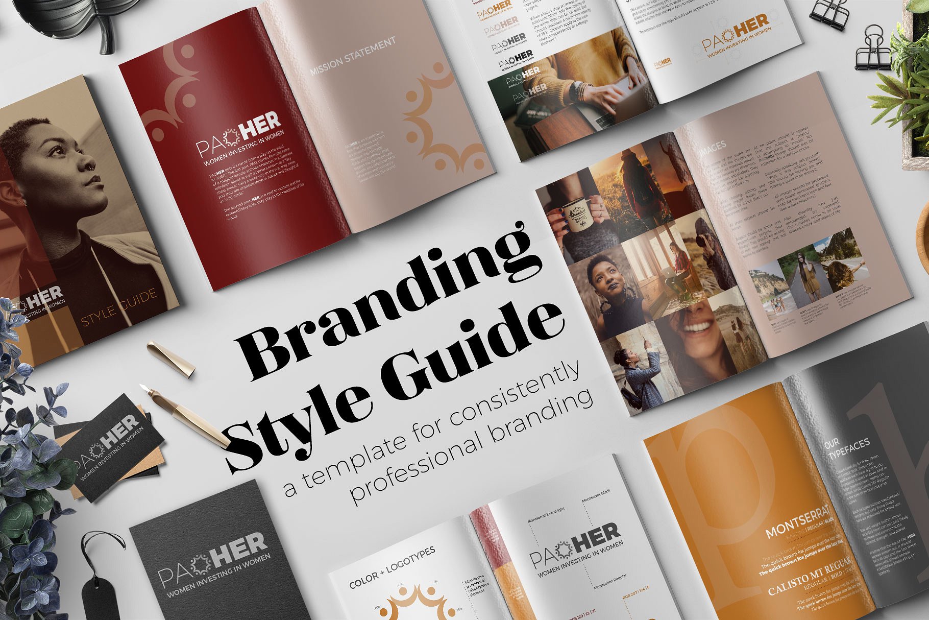 品牌风格指南的杂志模板下载 Branding Style Guide Template [ai,psd,indd]插图