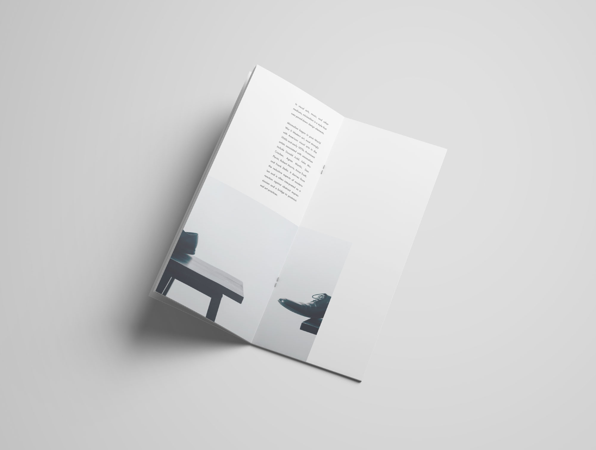 垂直宣传册设计印刷效果PSD样机模板 Vertical Brochure Mockup插图(7)