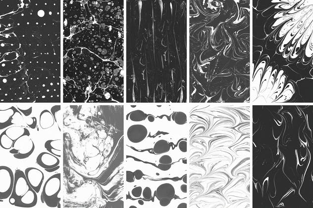 手工制作大理石花纹背景素材 Ebru Textures Collection插图(9)