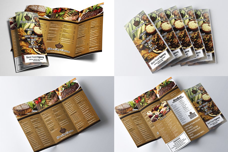 40款西式饮食菜单传单模板合集 Restaurant Menu Bundle插图(11)