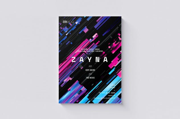 Zayna音乐派对海报传单模板 Zayna Flyer / Poster Template插图(3)
