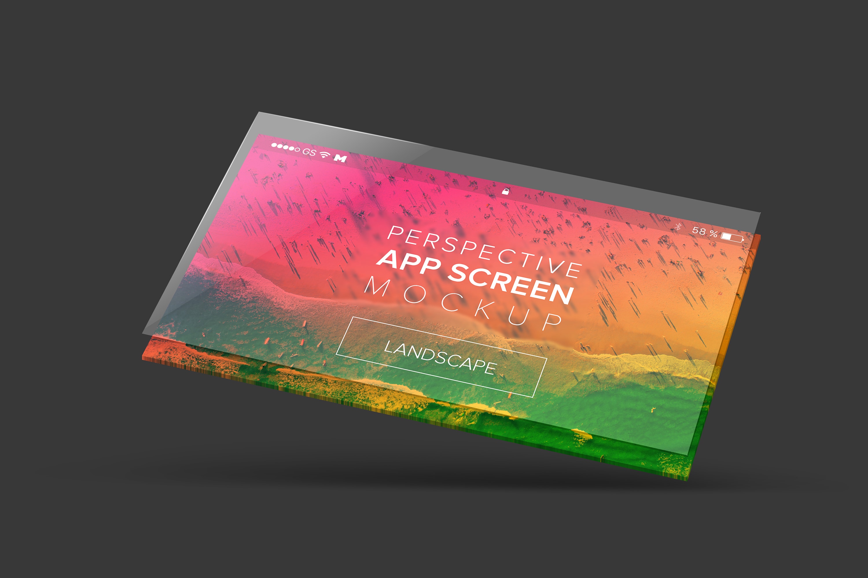 APP屏幕界面设计演示样机模板04 Perspective App Screen Mockup 04插图(2)