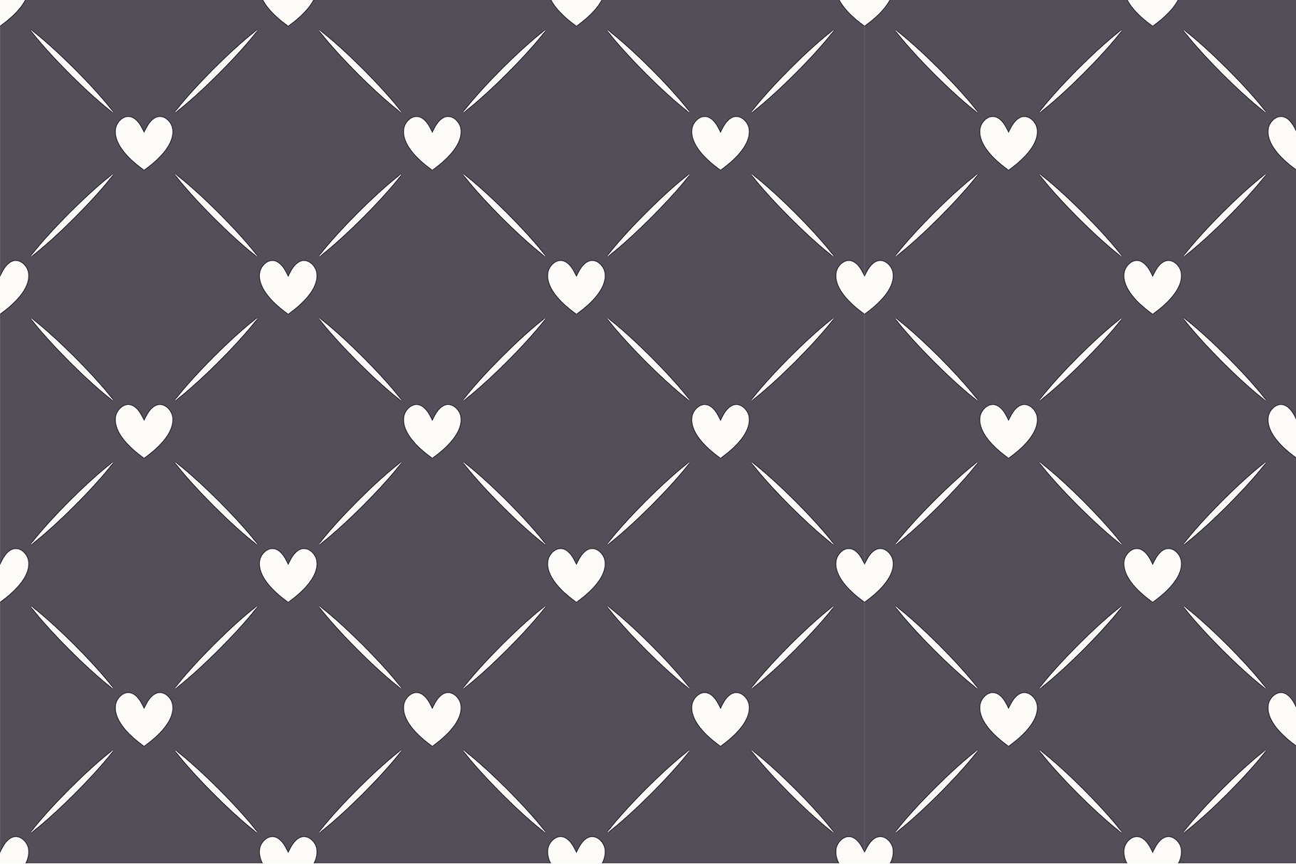心形无缝纹理集 Hearts Seamless Patterns Set插图(5)