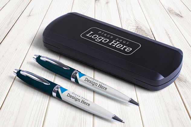 高档钢笔签字笔笔盒样机v2 Pen Box Mock Up V.2插图(7)