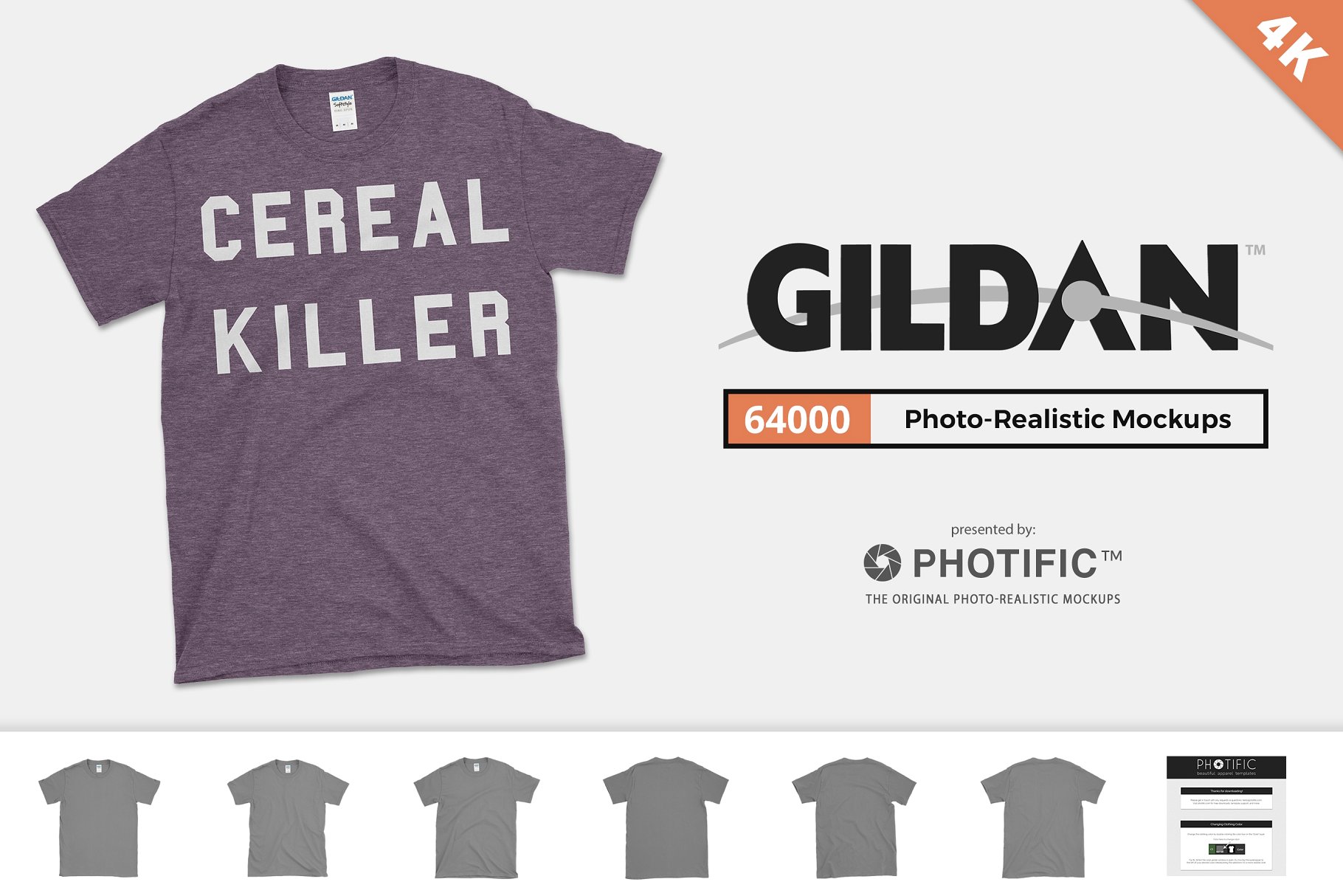 Gildan 64000 T恤设计样机模板 Gildan 64000 Softstyle Shirt Mockups插图