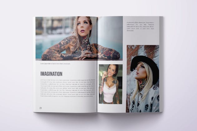 时尚艺术照片摄影作品杂志画册设计模板 Multipurpose Photo Magazine A4 & US Letter 28 Pgs插图(11)