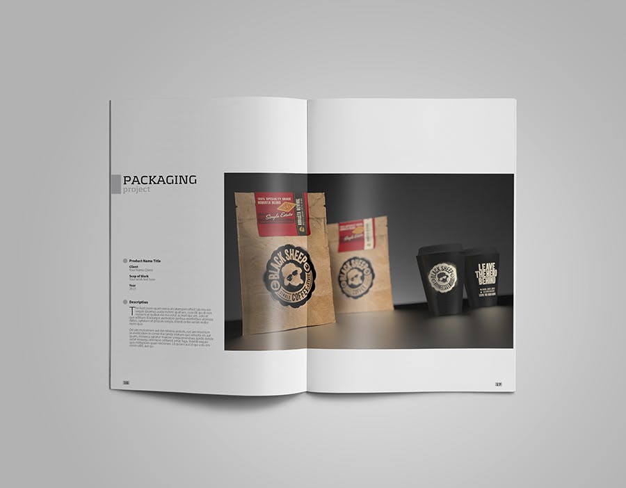 创意设计工作室设计案例/作品集画册设计模板 Creative Design Portfolio #01插图(9)