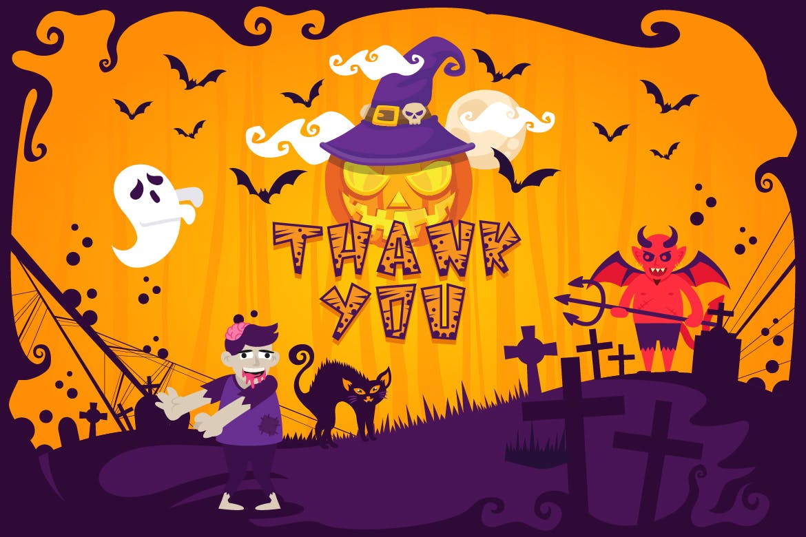 儿童节/万圣节节日主题设计适用的装饰设计无衬线字体 Monster Squad – Fun Halloween Typeface插图(4)