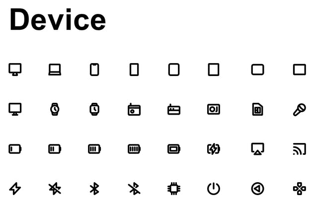 超级简约线条图标合集 Super Basic Icons插图(6)