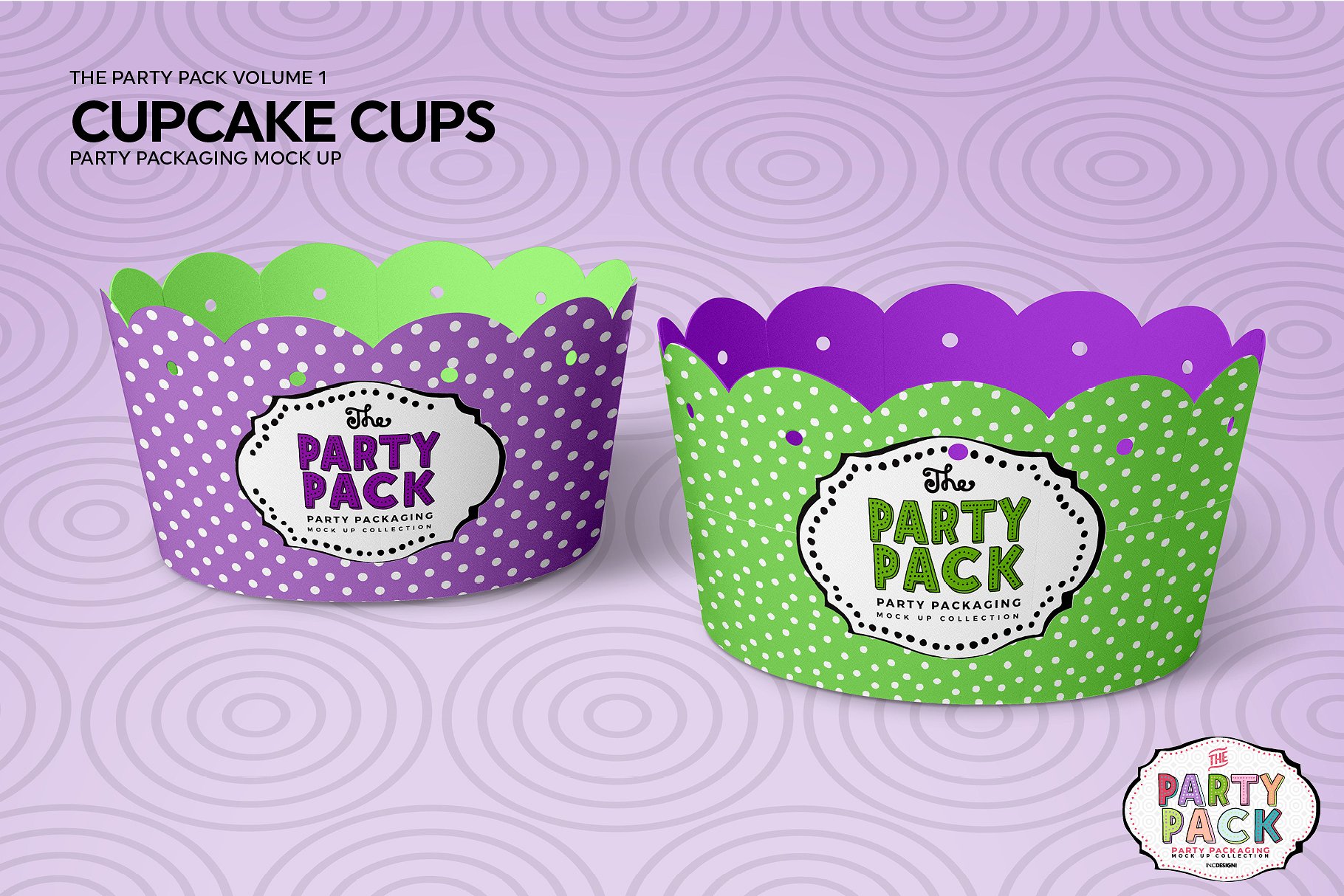 纸杯蛋糕包装展示模型 Cupcake Cups Packaging Mockup [psd]插图(1)