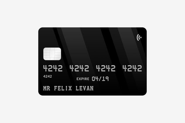 信用卡银行卡外观设计样机模板 Credit Card Mockups插图(2)