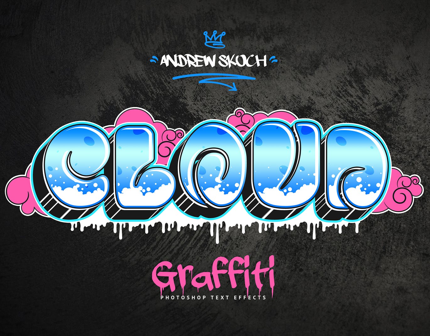 街头涂鸦文字效果PSD分层模板v3 Graffiti Text Effects Vol.3插图(3)