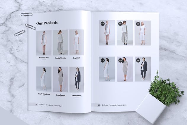 极简主义时尚潮流杂志INDD模板 ENTHICA Fashion Magazine插图(12)