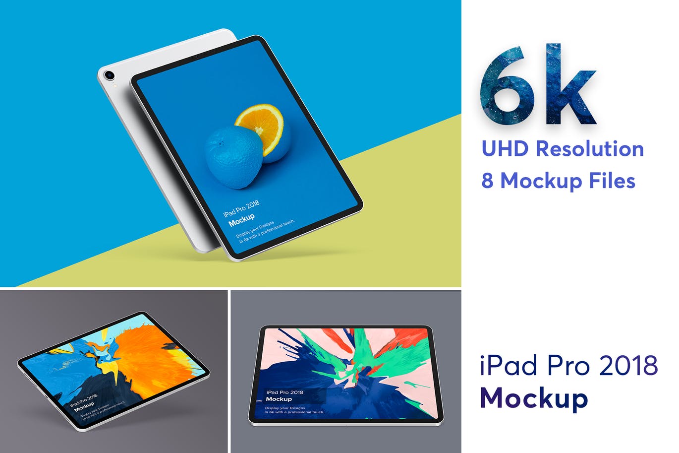 6K超高清分辨率iPad Pro平板电脑样机 iPad Pro Mockup插图