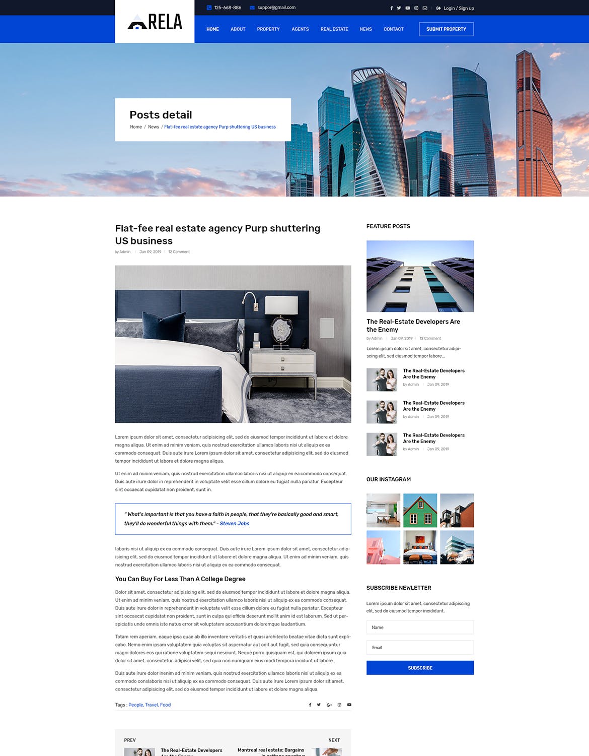 房地产经销商城网站设计PSD模板 Arela | Real Estate PSD Template插图(15)