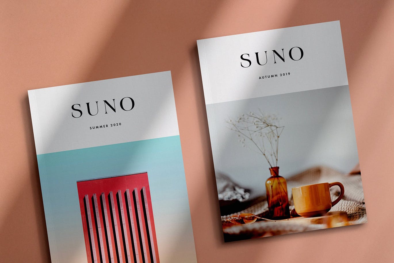 北欧简约时尚风格杂志设计效果图样机 Suno Magazine Mockup Kit插图(2)