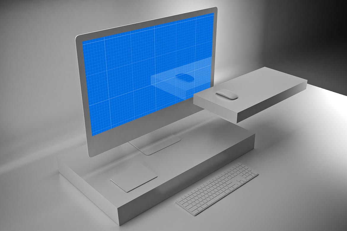 极简设计风格iMac一体机电脑样机v2 Clean iMac Pro V.2插图(7)