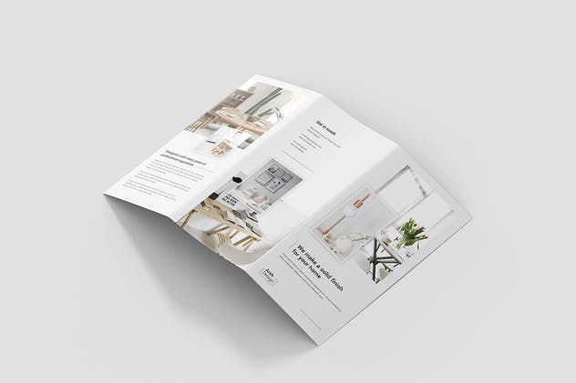 建筑策划工作室三折页宣传单设计模板 Brochure – Architectural Studio Tri-Fold插图(2)