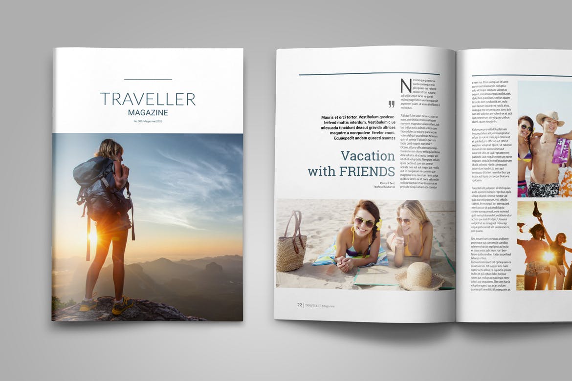 旅行者旅游主题杂志版式设计模板 Indesign Magazine Template插图(12)