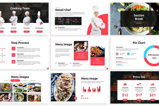 美食餐饮品牌演示谷歌幻灯片模板 Kaane – Fresh Google Slides Template插图(2)
