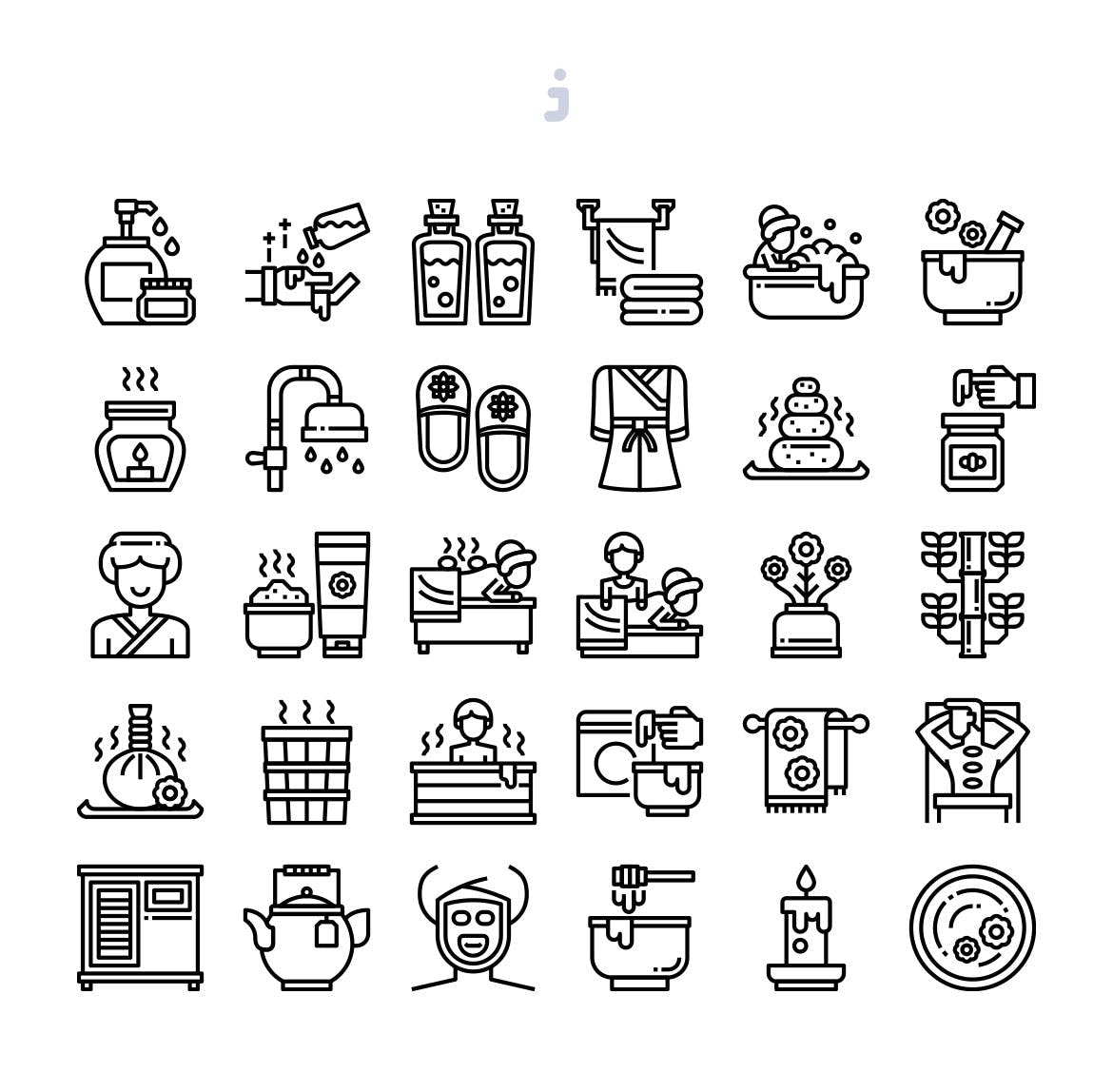 30枚SPA美容元素彩色矢量图标 30 Spa Element Icons插图(2)