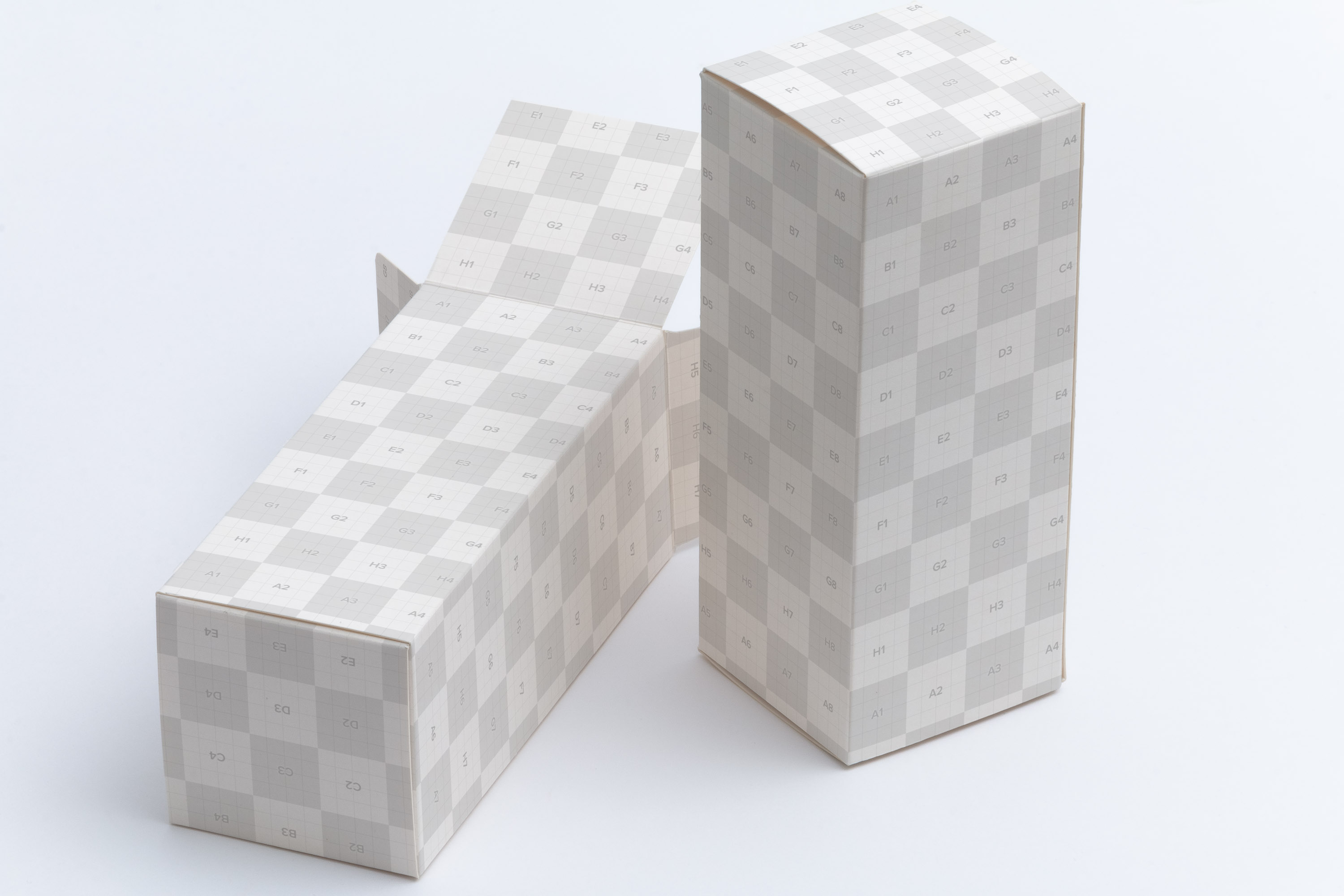 长方体产品包装盒设计效果图样机模板02 Tall Gift Box Mockup 02插图(2)