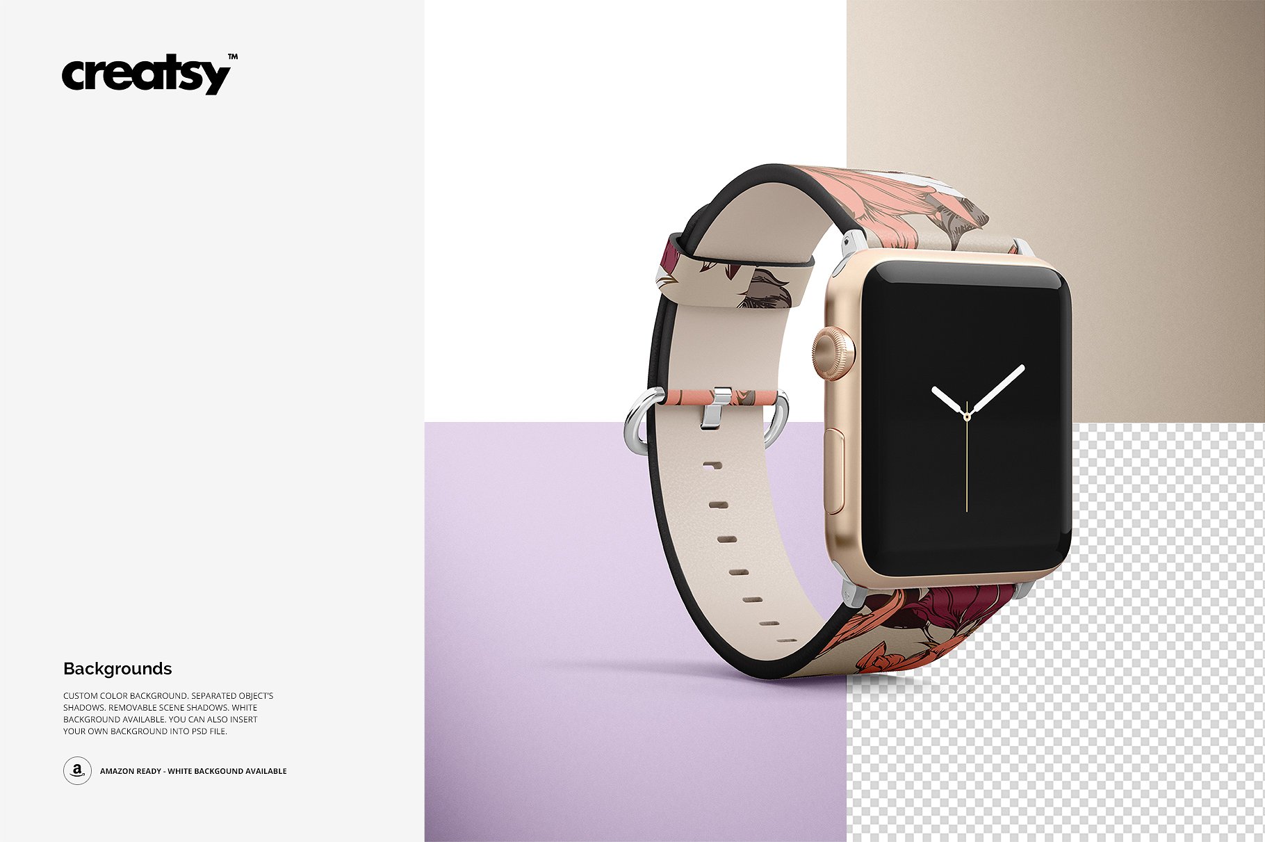 素材库下午茶：高品质的Apple Watch表带展示模型Mockup下载 1.27 GB[psd]插图(9)