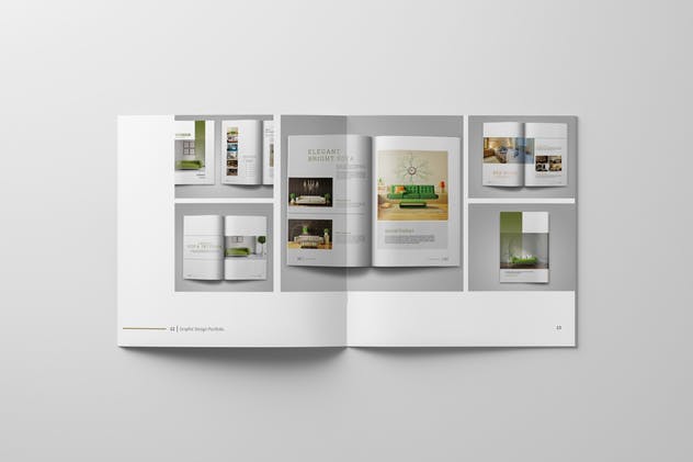 广告设计/网站设计/工业设计公司适用的产品目录画册设计模板 Graphic Design Portfolio Template插图(6)