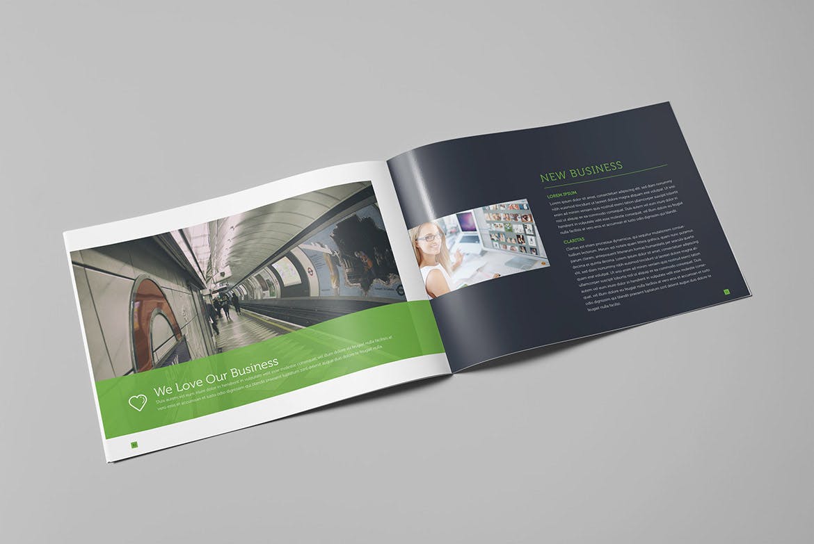 大型上市公司宣传画册设计模板 Corporate Business Landscape Brochure插图(5)