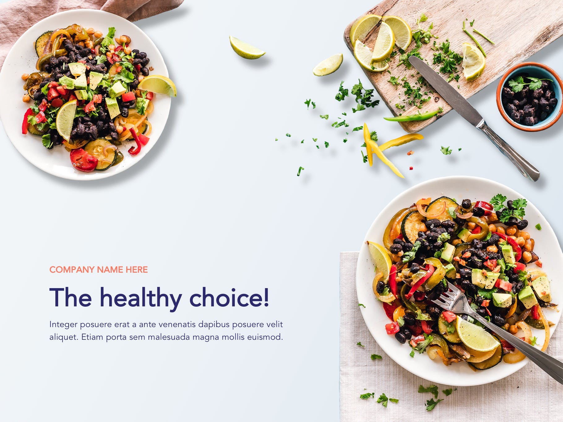 营养配餐食谱谷歌幻灯片设计模板 Nutritious Google Slides Template插图(1)