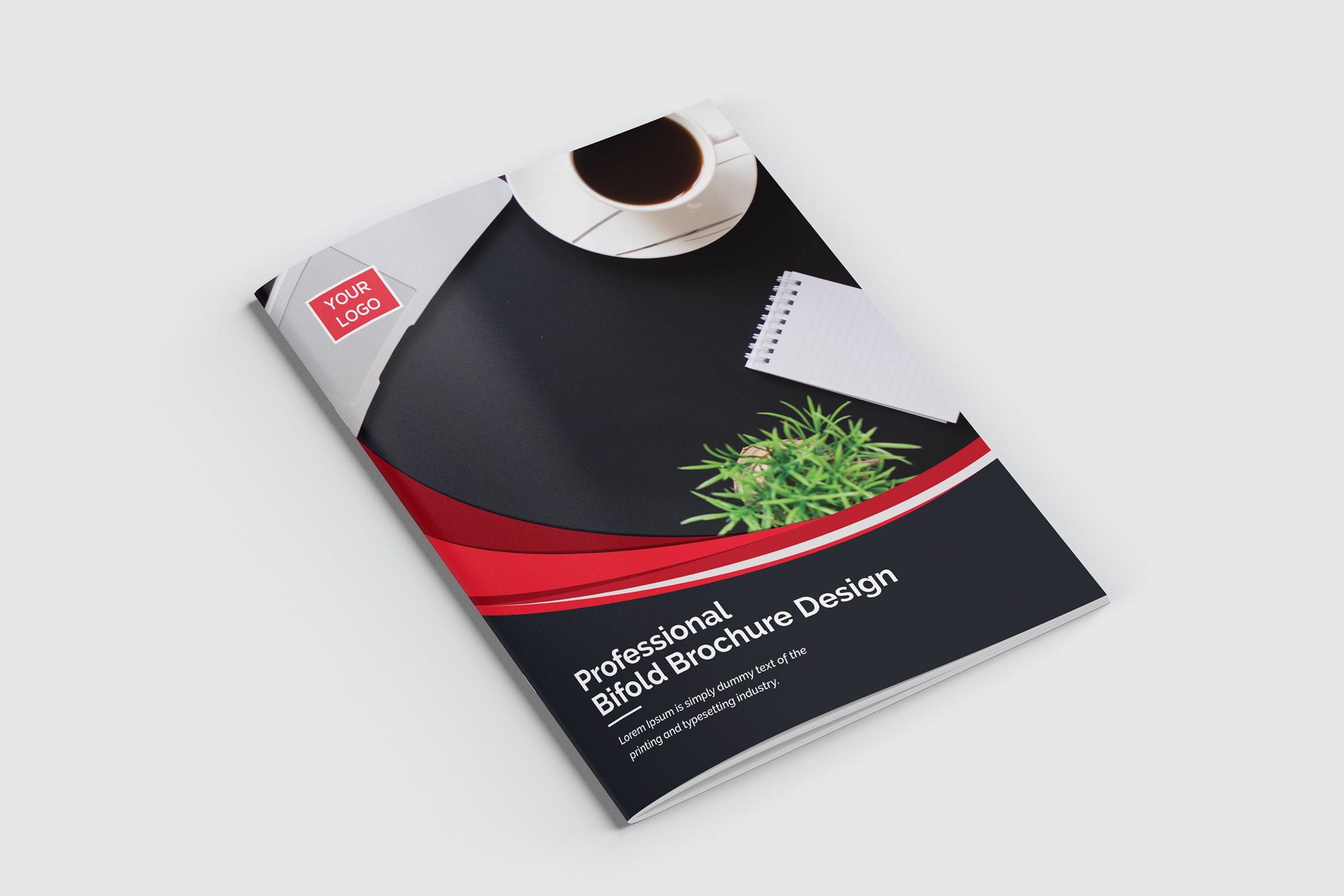 企业宣传画册/企业项目推介书设计模板 Bifold Brochure插图