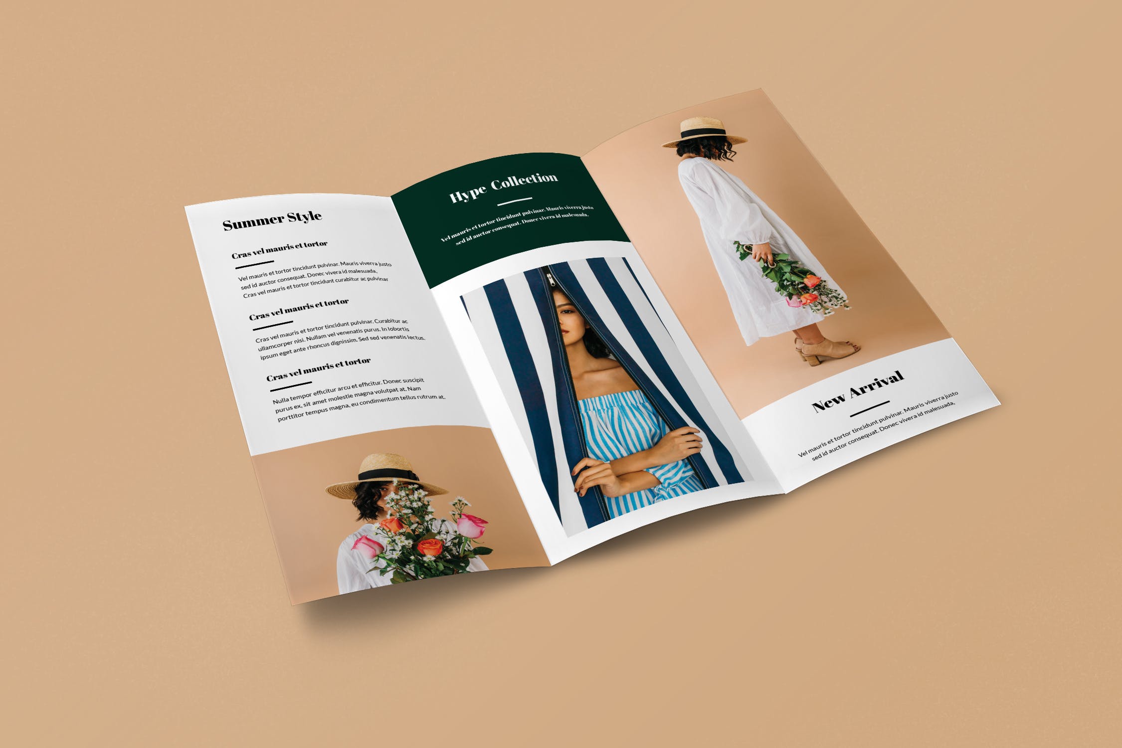 三折页时尚策划公司宣传单设计模板插图(2)