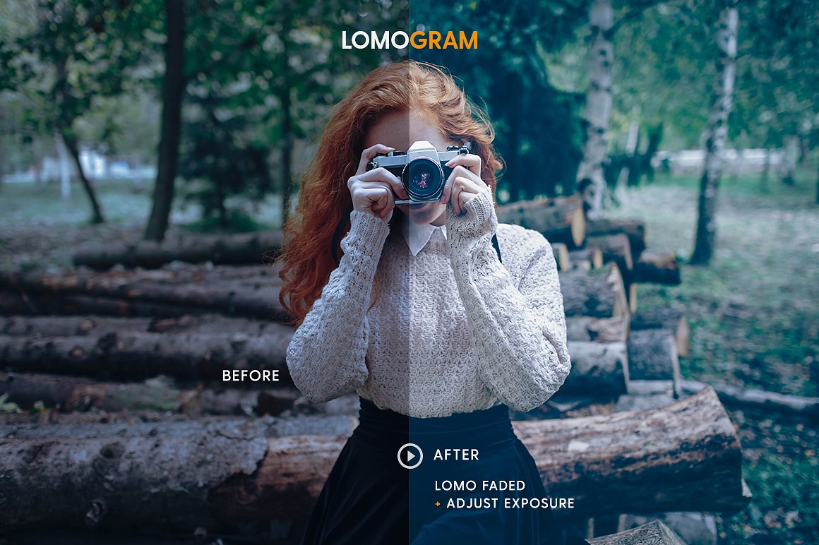 Lomo相机滤镜效果LR预设 Lomogram – Lightroom Presets插图(3)
