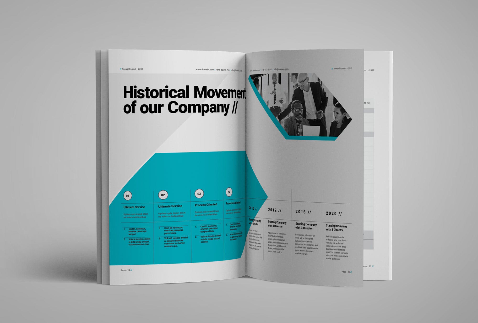 2019年优秀企业年度报告/企业年报设计模板 Report Brochure插图(7)