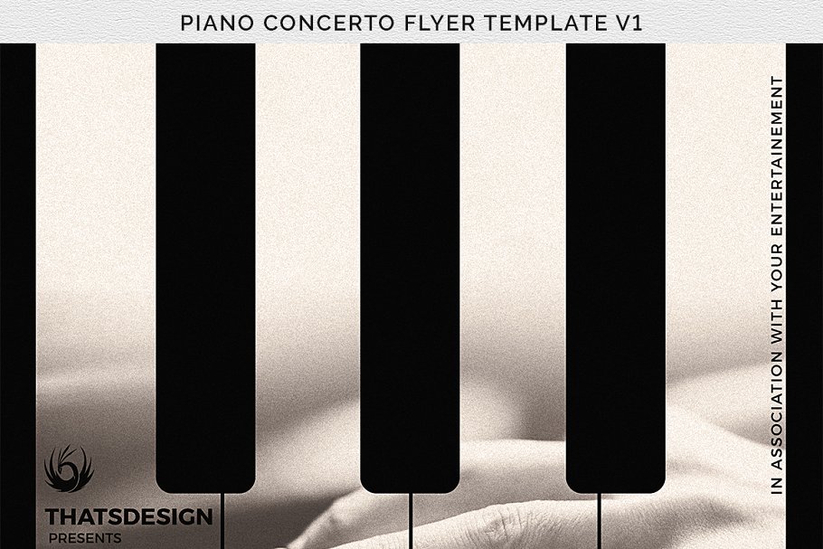 钢琴音乐演奏会海报传单PSD模板V.1 Piano Concerto Flyer PSD V1插图(6)