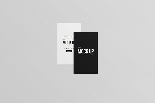 等距平铺企业名片设计样机模板 Business Card Mock Up插图(10)