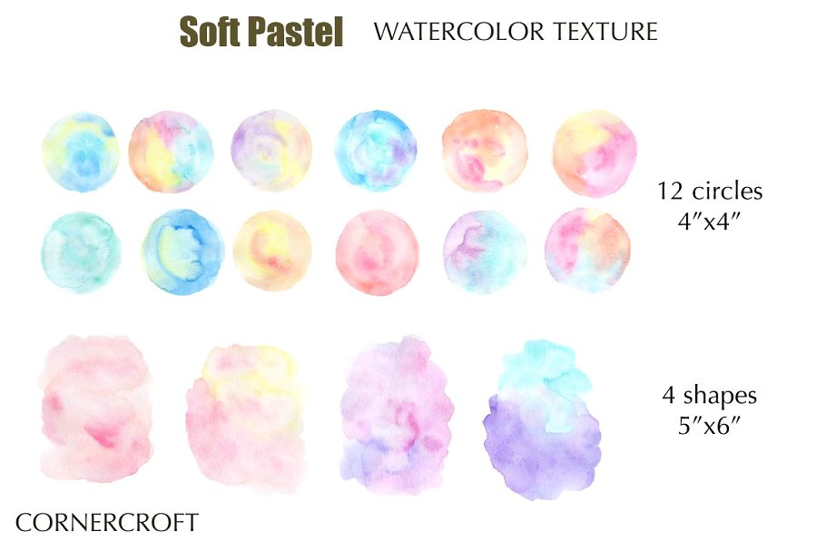 质地柔和的粉彩笔画图案 Texture Soft Pastel插图(3)