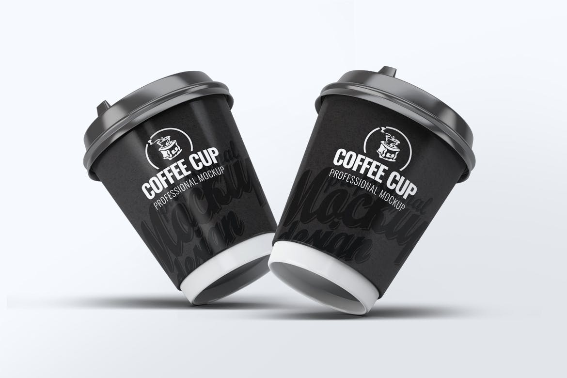咖啡纸杯外观设计效果图样机模板 Coffee Cup Mock-Up V.2插图(3)