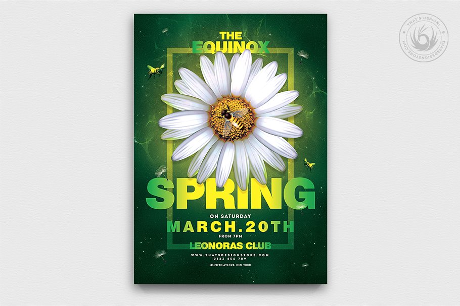 10款春季氛围商业促销海报模板下载[PSD]插图(1)