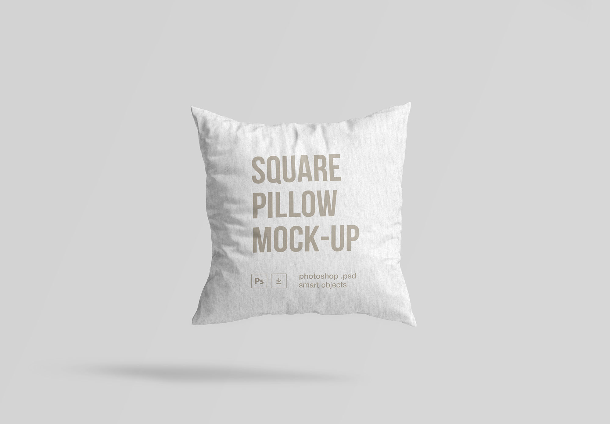 方形枕头抱枕外观设计样机模板 Square Pillow Mockup插图